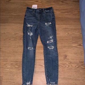 Garage Ultra High Rise ripped jeans size 3